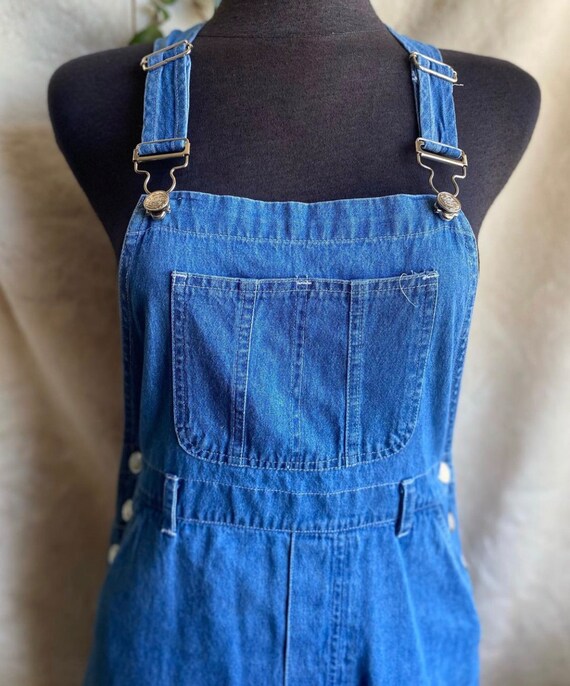 Vintage 90s Denim Jumper Dress by Vision Apparel Etsy