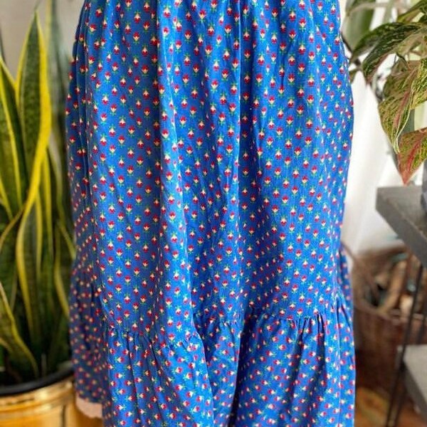 The Emmeline Prairie Skirt - Sail Blue