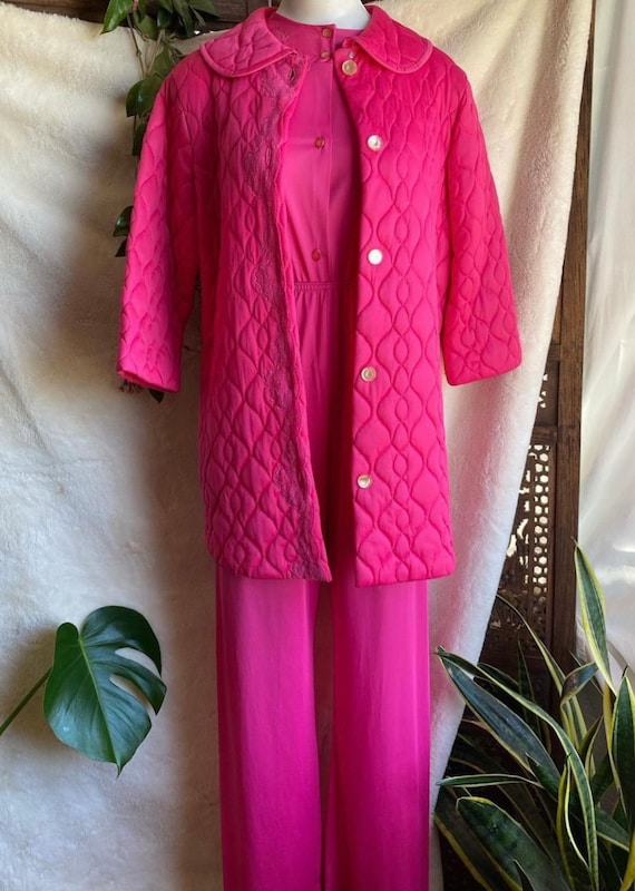 Vintage 60s bright pink 3 piece set by Gaymode for