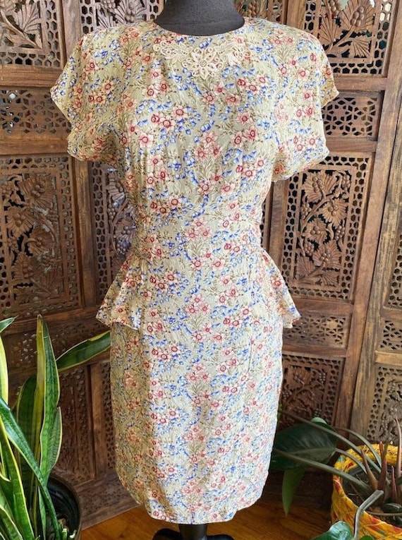 Vintage 90s floral dress by Caroline Wells