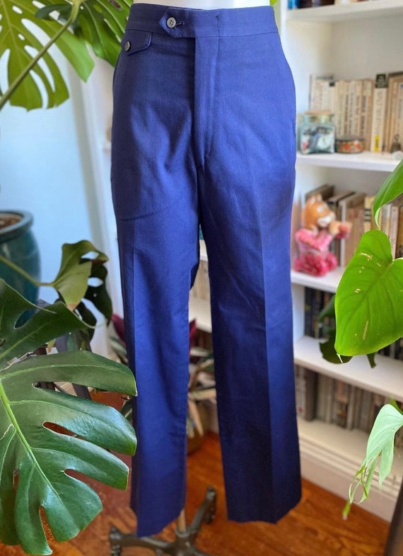Vintage 70s navy blue trousers by Campus Ésprit