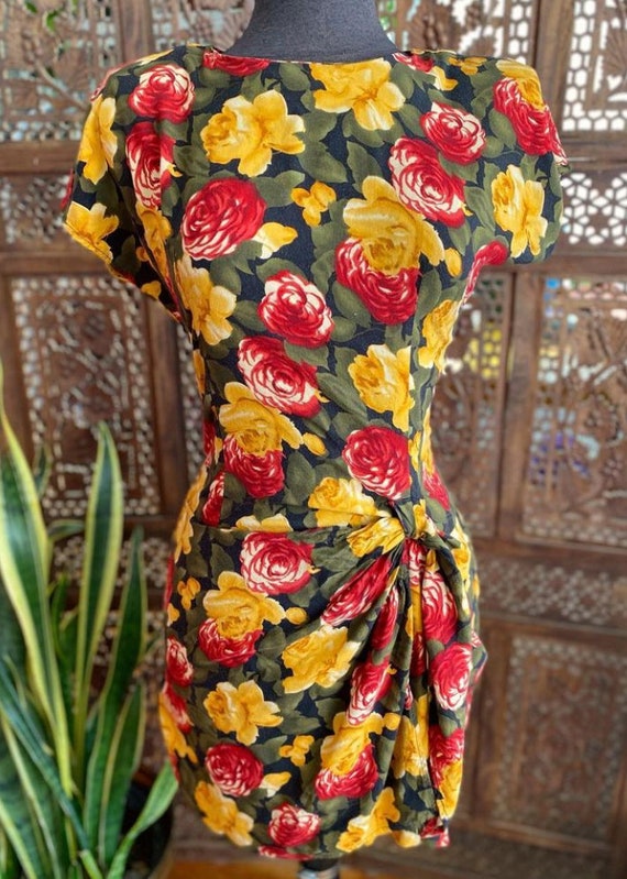 90s floral pencil dress by Joni Blair