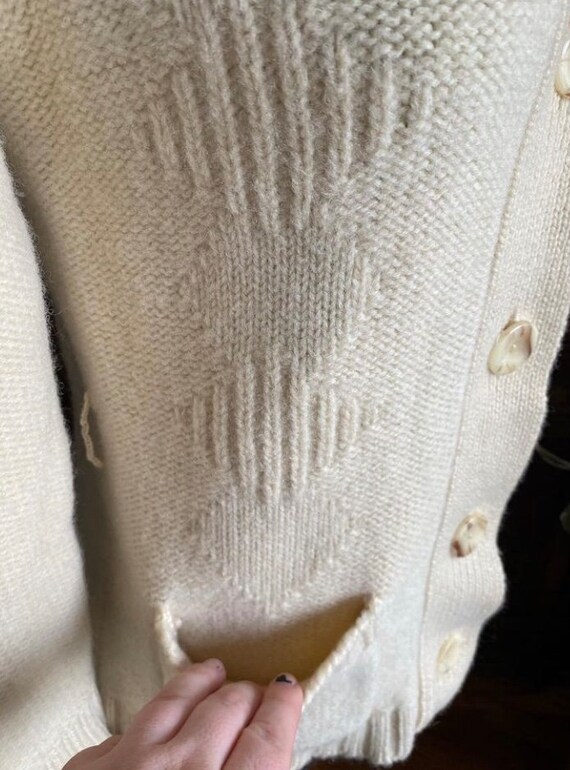 70’s Blue Open Knit Cardigan by Marvin main image 1