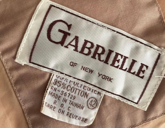 Vintage 80s latte colored jacket by Gabrielle of … - image 6