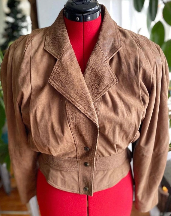 Vintage 80s leather jacket by Global Identity