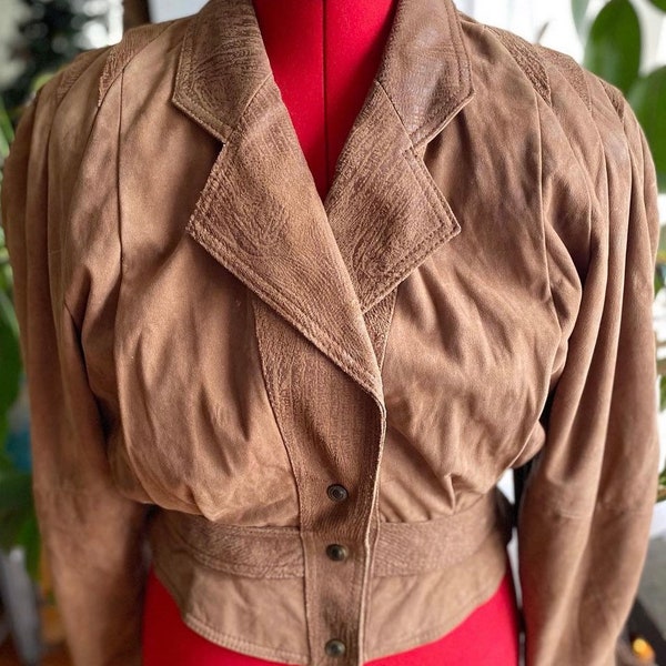 Vintage 80s leather jacket by Global Identity