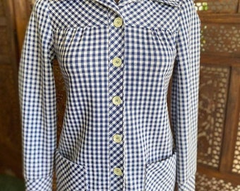 Vintage 70s gingham chore shirt by Center Stage
