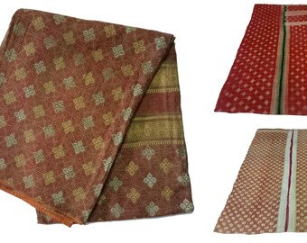 3 Stück Vintage Baumwolle Kantha Feine Handgenähte Indische Assorted Tagesdecke Baumwolle Bettdecke Recycled Werfen Home Decor Ralli Alte Gudari