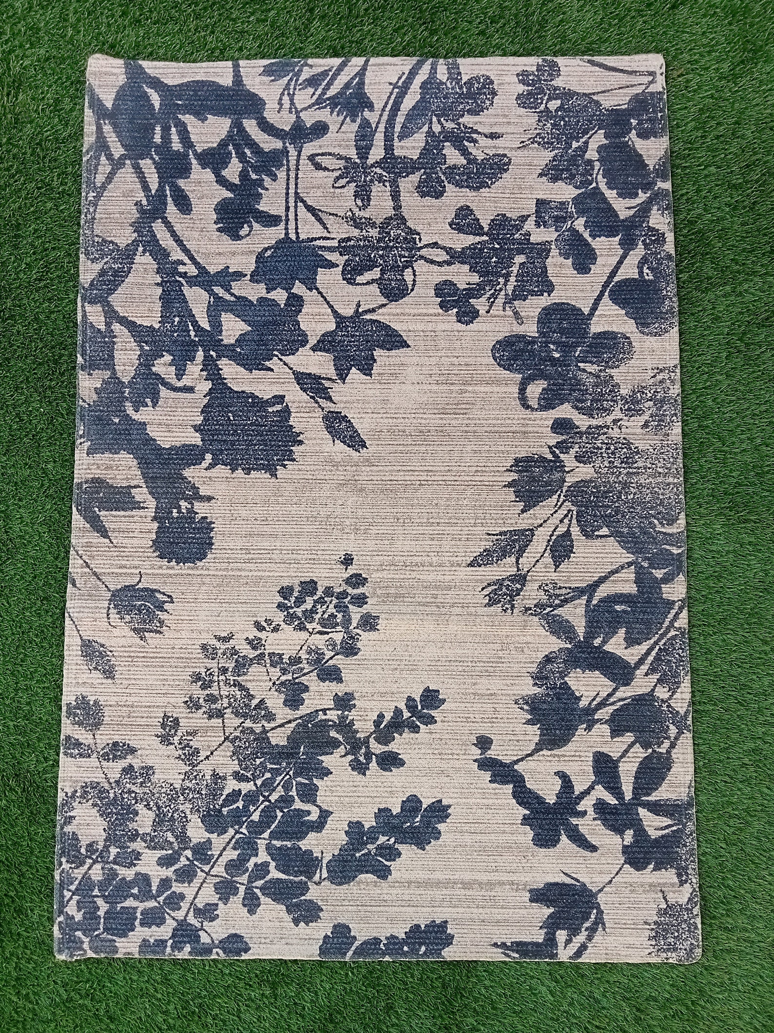 2.25x4ft 100 Cotton Flower print Area Rug Indian Handmade Etsy