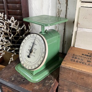 Vintage Green Kitchen Scale