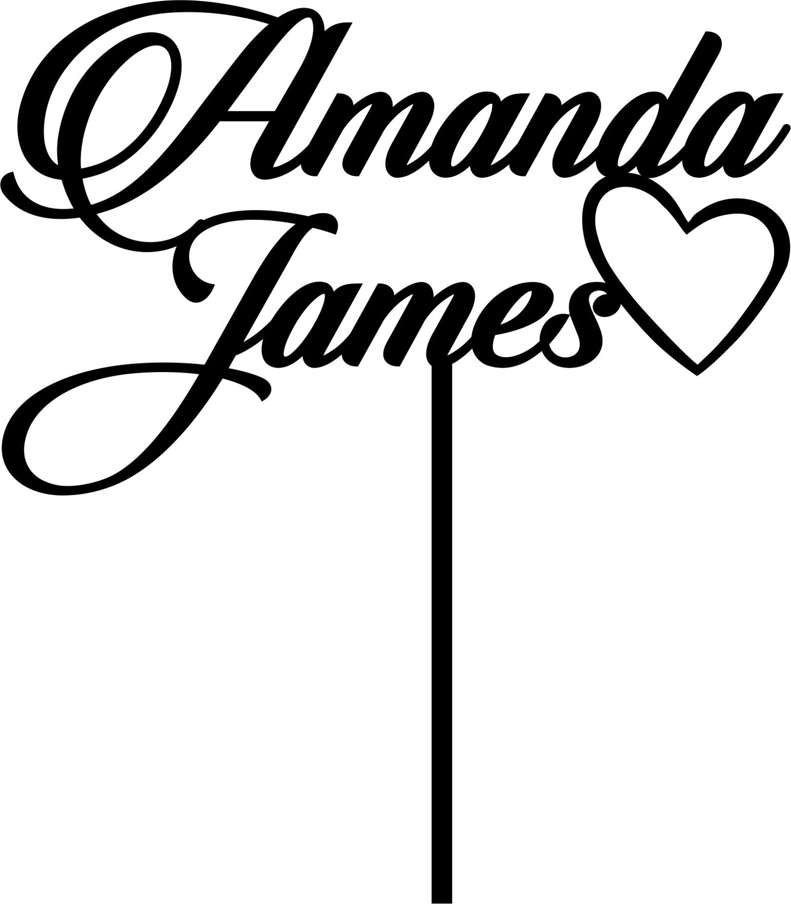 Wedding Cake Topper Name Cake Topper Custom Cake Topper Etsy