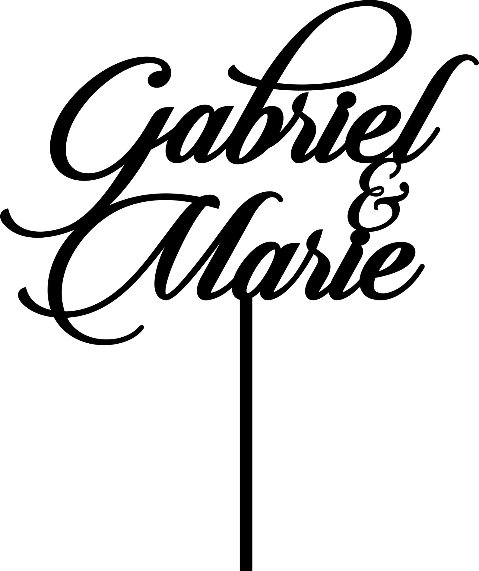 Wedding Cake Topper Name Cake Topper Custom Cake Topper Etsy