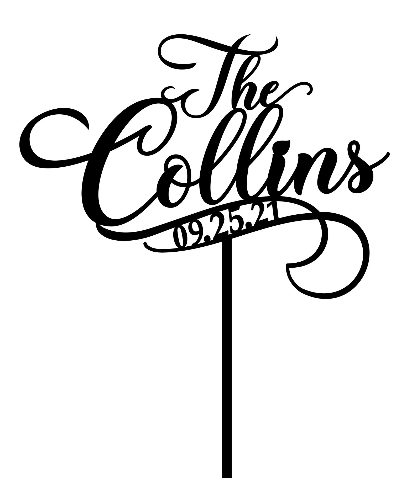 Wedding Cake Topper Name Cake Topper Custom Cake Topper Etsy