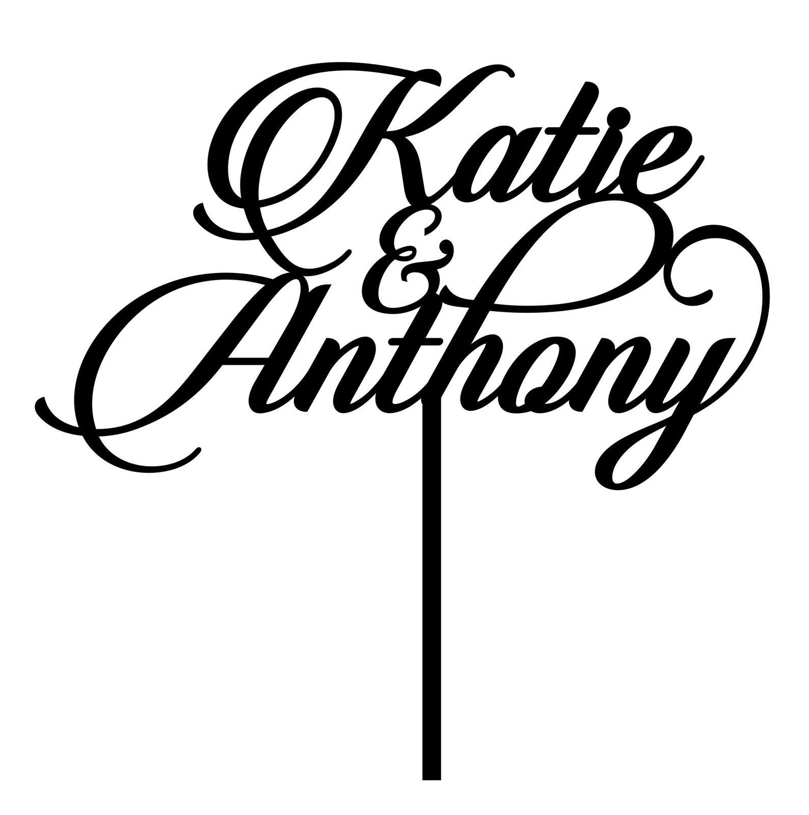 Wedding Cake Topper Name Cake Topper Custom Cake Topper Etsy