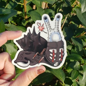 Sticker en vinyle mat escargot Needlenoggin