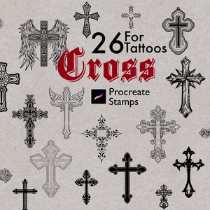 Rosary Cross Tattoo - Etsy