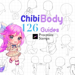 Chibi Body Stamp Wonderland: 26 Unique Chibi Base Poses