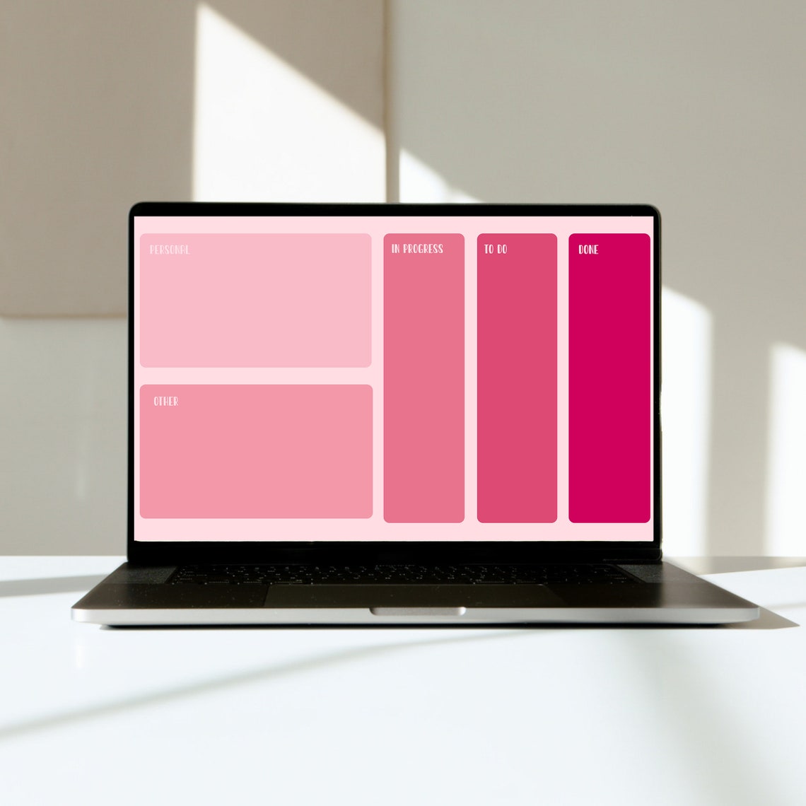 Mac Pink Theme Wallpaper Organizer With Lovely Folder Icons | Etsy