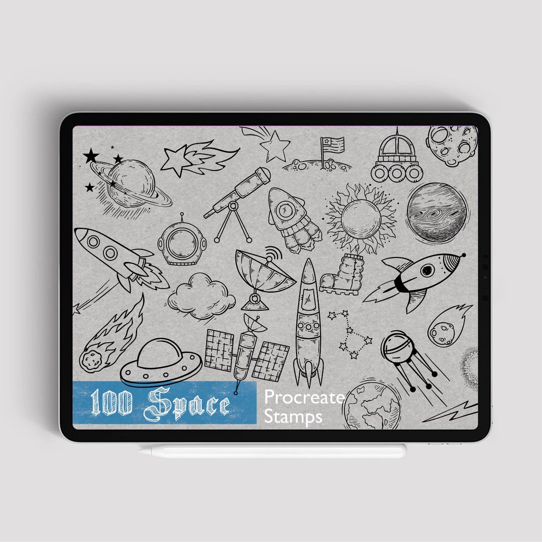 100 Procreate Space Stamps Galaxy Brush Procreate Zodiac Astronomy ...