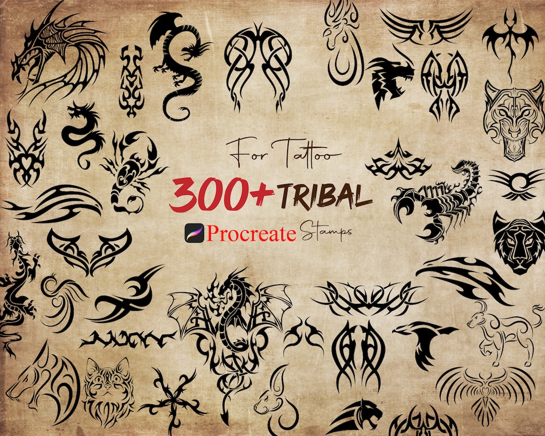 Procreate Tribal Stamp Procreate Tribal Tattoo Stamp Procreate Clannish