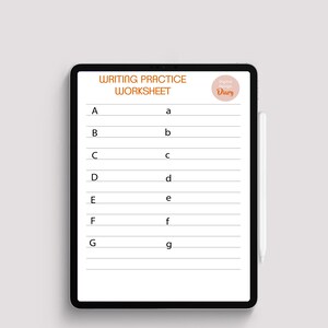 Handwriting Worksheets Goodnotes Printable Practise İpad | Etsy