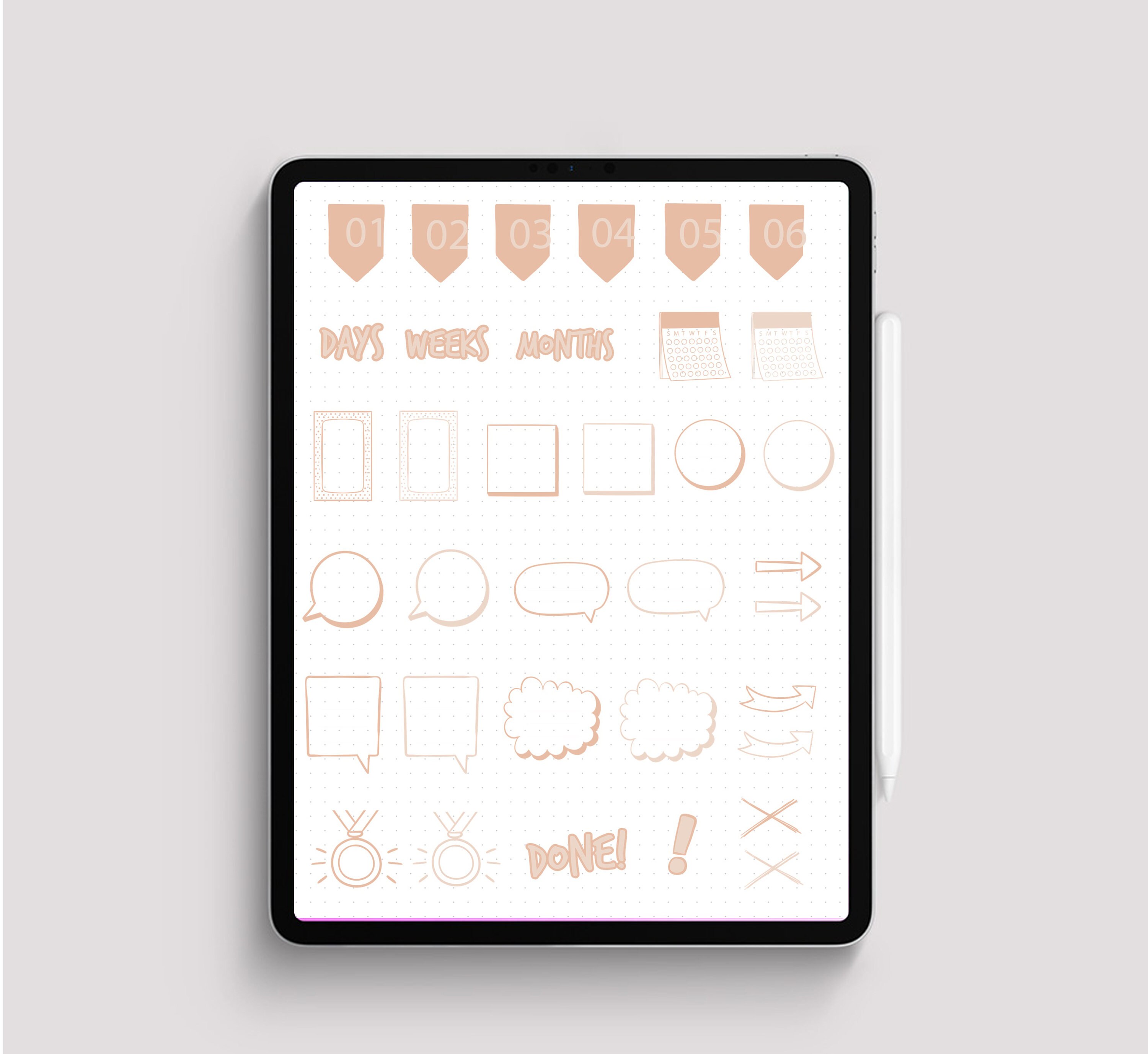 Digital Stickers Goodnotes Journal Planner Digital Planner