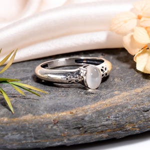 Natural Selenite Ring Statement 925 Sterling Silver Ring Handmade Gemstone Ring Polish Stone Oval Shape Jewelry For Girl