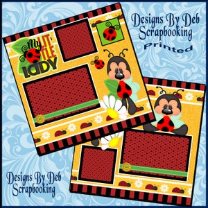 MY LITTLE LADY 2 premade scrapbook pages paper piecing