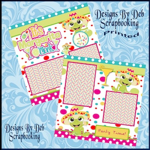 MARGARITA FROGS Premade Scrapbook Pages paper printed layout Active