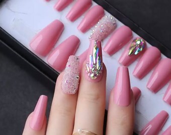 Coffin Shaped Nails - Etsy