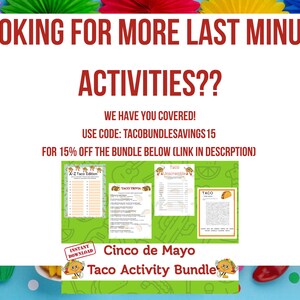 Taco Party Printable Bundle: Games & Sign (digital Download) - Etsy