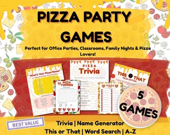 Pizza Party Game Printable – Funny School Activity for Classroom Celebrations & Back to School Welcome