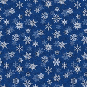Big Silver Snowflakes - Fabric Flair