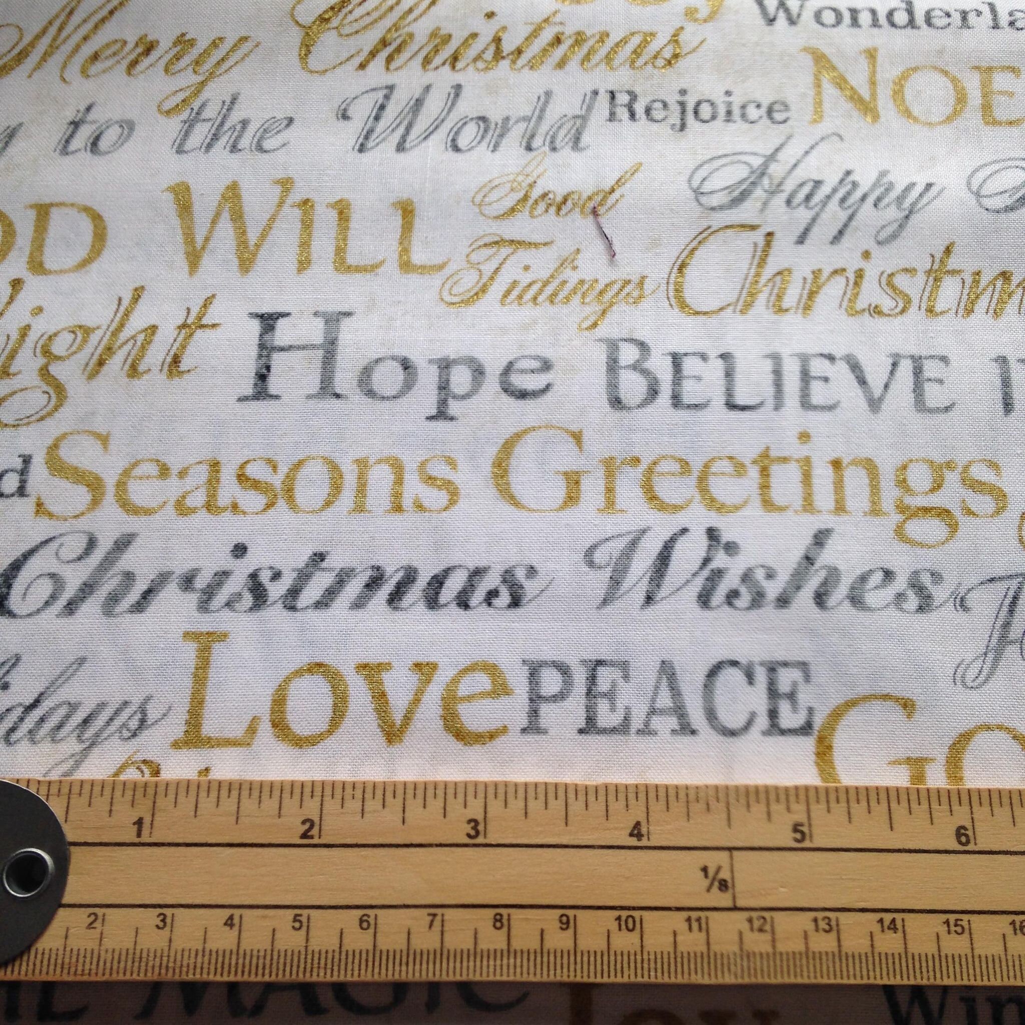 Northcott Stonehenge White Christmas Collection Gold Silver Etsy UK