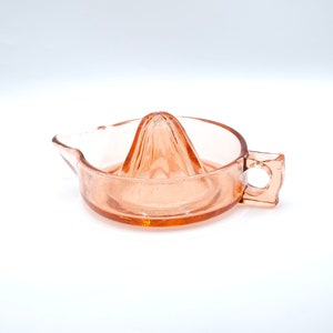 Large Pink Depression Glass Juicer image 1