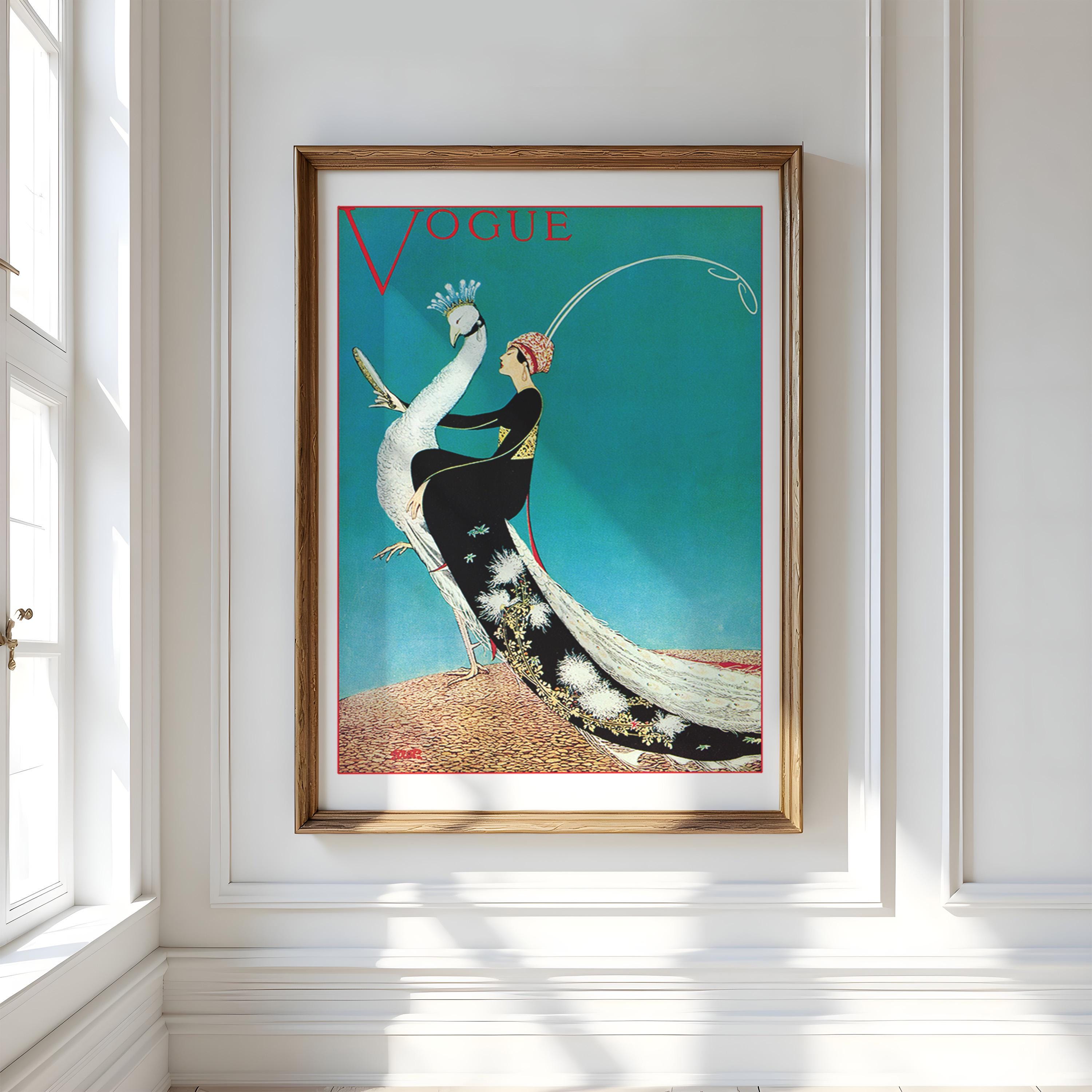 1970's VINTAGE VOGUE MIRROR ボーグ パブミラー 鏡 ビンテージ