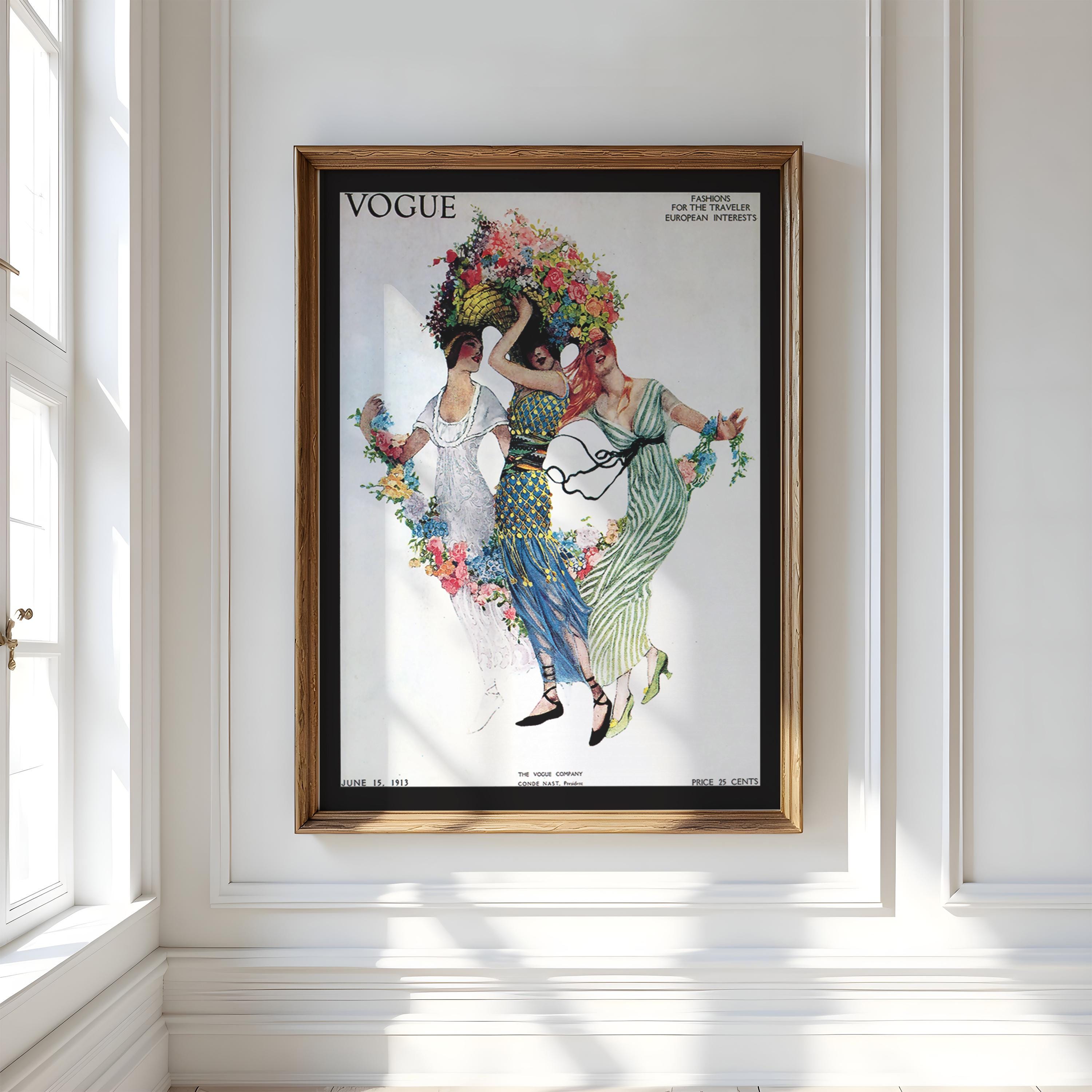 Vintage Vogue Cover - Etsy