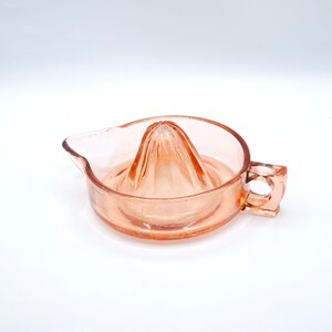 Large Pink Depression Glass Juicer image 3