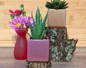 Macetas pequeñas de terracota estilo años 80, regalo para el 9.º aniversario que te hará sentir mejor.