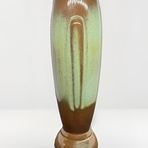 Vintage Frankoma Pottery 43 Plainsman Prairie Green Crocus Bullet Vase 9th Anniversary Pottery Gift