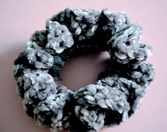 Crochet Chenille Hair Scrunchie