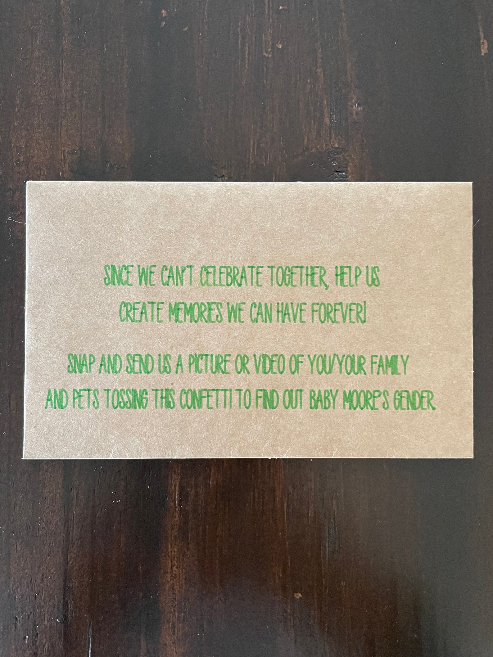 Personalized Baby Gender Reveal Envelopes With Blue or Pink Colored ...