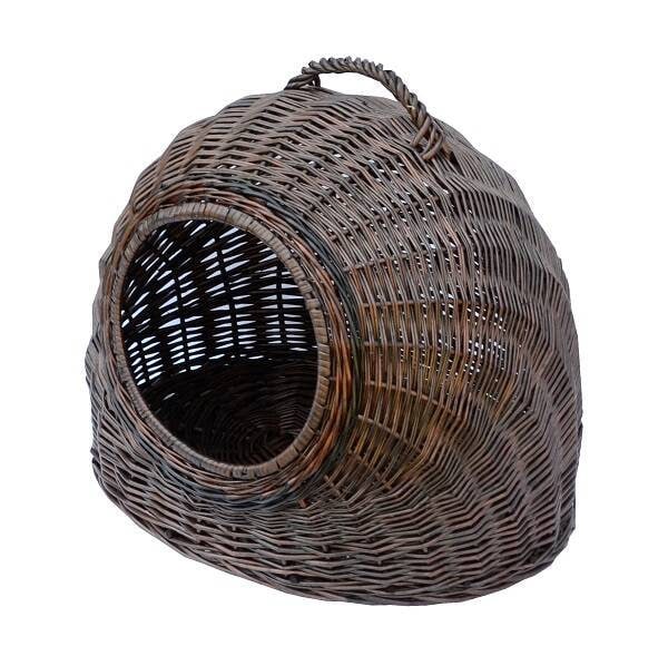 Panier Pour Animal en Osier - Porte-Chat ou Chien