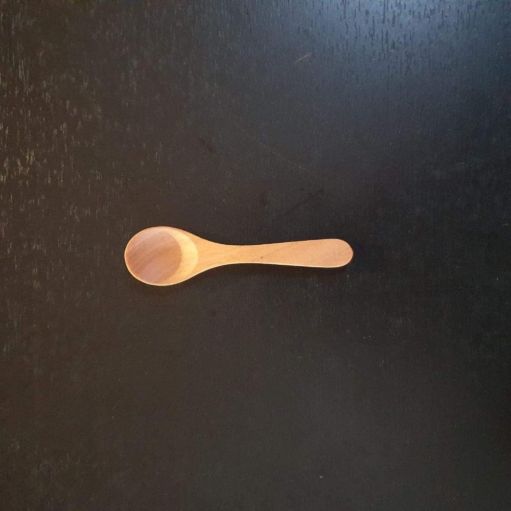 Cuillère Pour Enfant en Bois de Cerisier Faite à La Main - Aussi Idéale Le Sel, Poivre, Différentes 