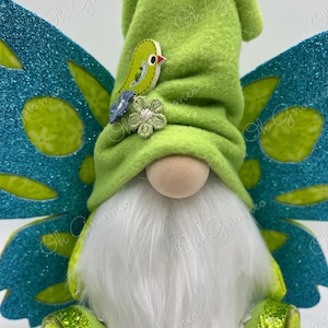 Light Green Butterfly Gnome