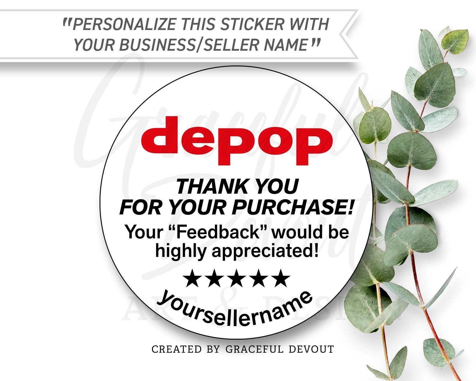 Follow this depop for low prices Depop - Thank You for Your Purchase! 2 main image 2