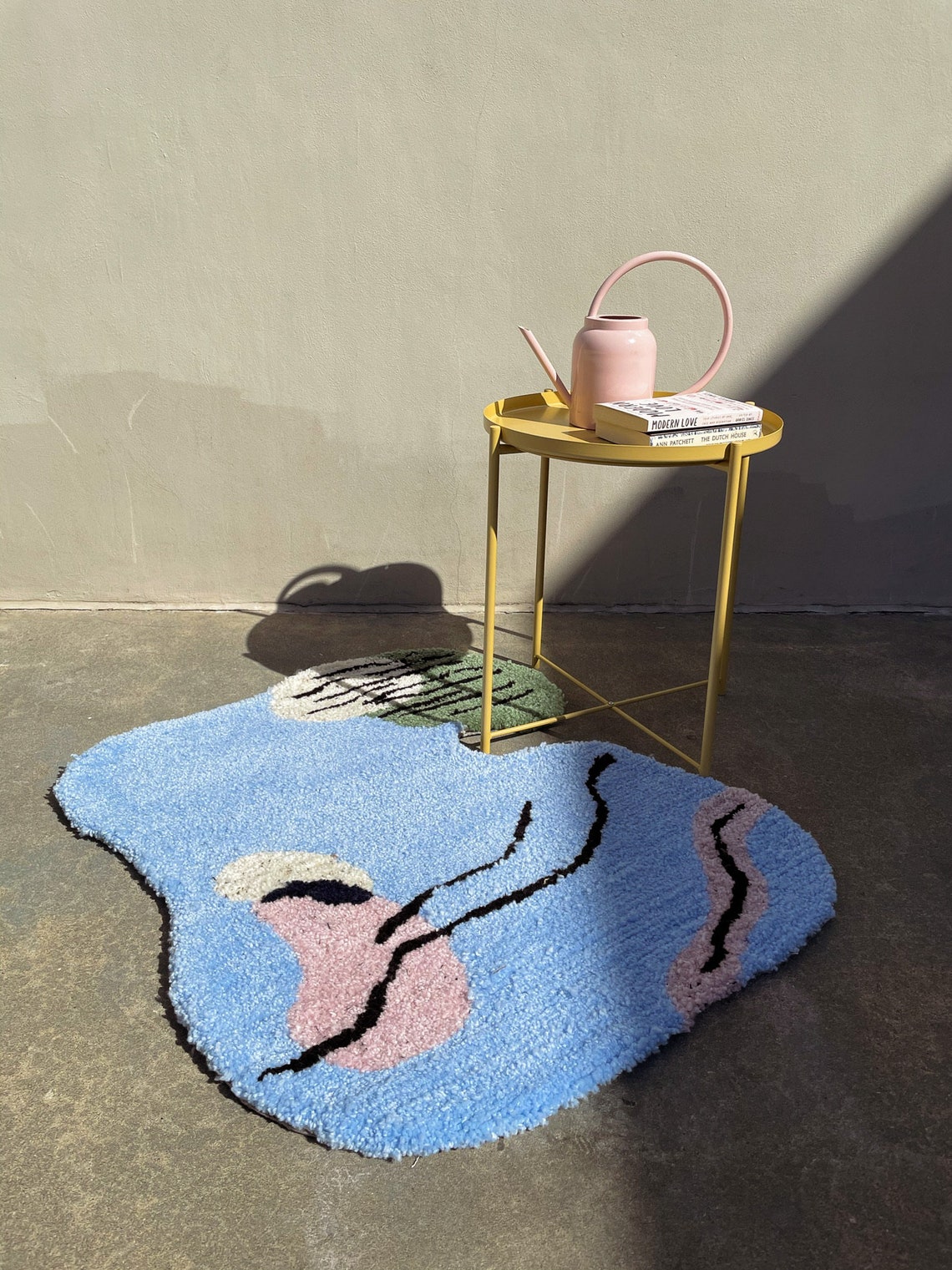 Doodle Rug Hand Tufted Rug Handmade Tufting Small Rug Etsy