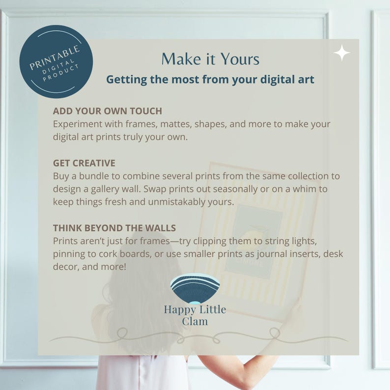 Printing tips from Happy Little Clam to help you customize and enjoy your purchase