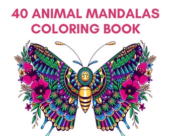 Download Animal Coloring Book Etsy