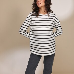 Maternity Long Sleeve Top Breastfeeding Long Sleeve T-Shirt image 4